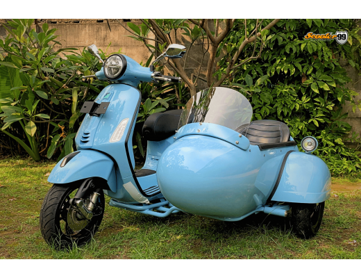 Sidecar Vespa Baby Blue Classic Edition